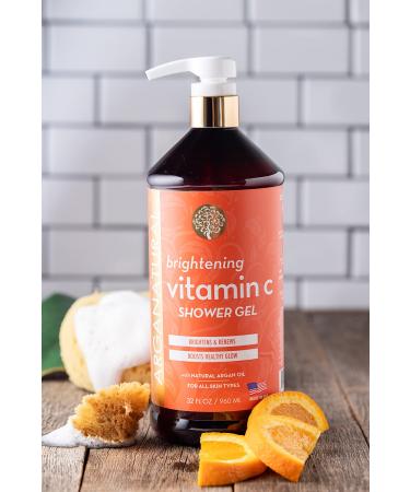 Arganatural Brightening Vitamin C Shower Gel 2-Pack 960ml/32 fl oz - Skin Soothing & Brightening Soap with Deep Moisture - Lightly Scented - 32 Fl Oz (Pack of 2) - Buy Online on SooperMarket.com