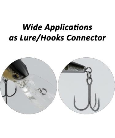 Dr.Fish Stainless Steel Split Ring 200LB-14mm 20 Pack - High Strength Flattened Hyper Wire Heavy Duty Lure Ring for Saltwater Fishing - Buy Online on SooperMarket.com