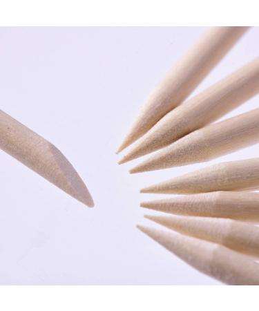 RYFAB 200 Packs Wood Sticks Double Sided Nail Art Multifunctional Cuticle Pusher Remover Manicure Pedicure Tool - Buy Online on SooperMarket.com
