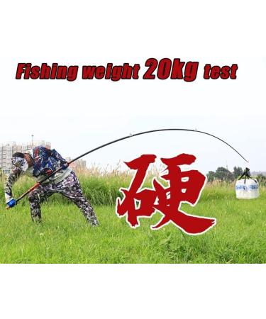 Buy ZwWF 2.4-4.5m Carbon Fishing Rod 50kg Capacity High-Quality Telescopic Fishing Equipment (4.5m Only Rod Off-White) - International Shipping Available - Buy Online on SooperMarket.com