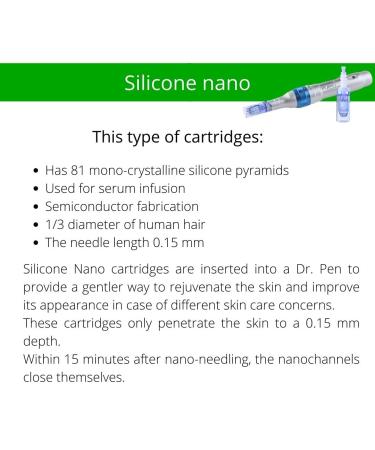 Dr. Pen Ultima A6 Silicone Nano Cartridges - 20 Pack (0.25mm) - Disposable Replacement Parts - Buy Online on SooperMarket.com