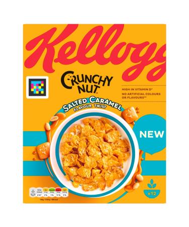 Kellogg's Crunchy Nut Salted Caramel Breakfast Cereal 375g