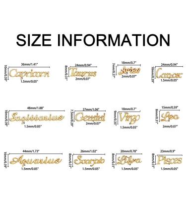 48 Pieces Gold & Silver Zodiac Nail Charms Set - Constellation Nail Studs for Nail Art Decoration - Ideal for Women & Girls - Buy Online on SooperMarket.com