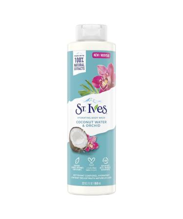 St. Ives Hydrating Body Wash Coconut Water and Orchid (650ml) Made with 100% Natural Extracts