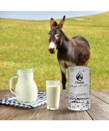 Oselak Donkey Milk Powder 200g Pure and 100% Natural High in Calcium Iron and Vitamin D Similar to Human Breast Milk Rich in Whey Protein Vitamins and Minerals Nothing Added Nothing Removed - Buy Online on SooperMarket.com