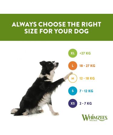 WHIMZEES Wellness Toothbrush Dog Chews for Medium Breeds - 30 Piece Month Box - Buy Online on SooperMarket.com