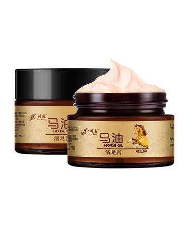 YUECI horse oil handfoot cream natural horse oil-foot repair cream/moisturizer for foot care-foot cream very dry feet + cracked heels horse oil-body cream 1 g (1 Pack) a