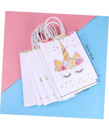 HOMSFOU 20 Pcs Paper Gift Bag Unicorn Gift Bag Unicorn Candy Bag Paper Candy Bag Unicorn Paper Bag Tote Bag Customized - Buy Online on SooperMarket.com