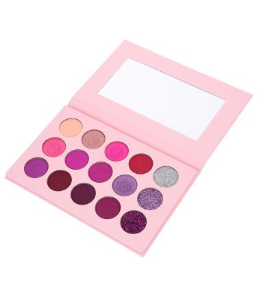 FOYTOKI 15 Makeup Palette Glitter Eyeshadow Colorful Eyeshadow Woman Eyeshadow Compact Purple