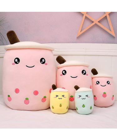 AMOZO Cute Cartoon Boba Milk Tea Plush Doll - Giant Bubble Tea Cup Pillow Toy (Green 35cm) - Buy Online on SooperMarket.com