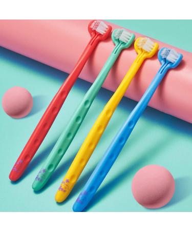 Healvian Infant Dental Oral Triple Clean Toothbrushes - 4pcs Kids Soft Toothbrush Set for Children and Toddlers - Buy Online on SooperMarket.com
