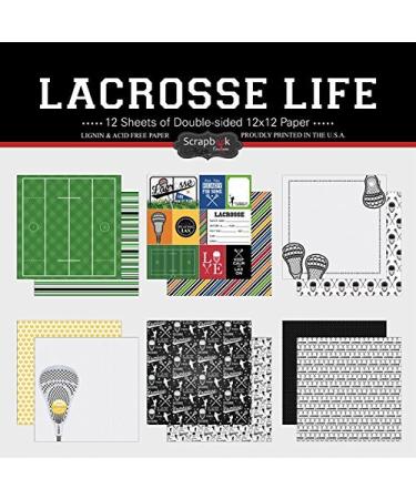 Scrapbook Customs Themed Paper Scrapbook Kit, Lacrosse Life