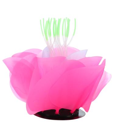 VOCOSTE Aquarium Simulation Coral Water Flower Silicone Pink