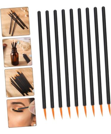 FOYTOKI 100pcs Disposable Eyeliner Brush Lip Gloss Wands Fine Eyeliner Brush Face Makeup Black Plastic - Buy Online on SooperMarket.com