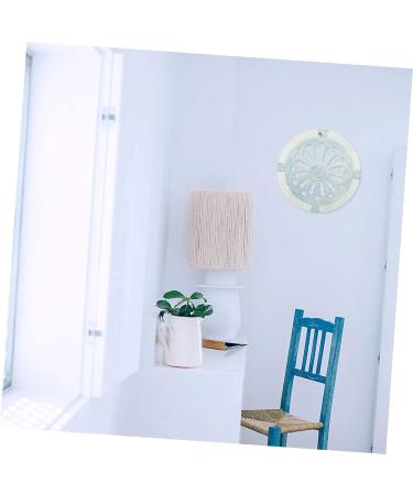 Cabilock Pattern Disc Vintage Decor Astetic Room Decor Wooden Wall Decor Wall Hanging Delicate 20x20cm Grey - Buy Online on SooperMarket.com