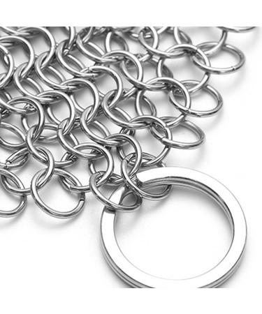 Premium Cast Iron Cleaner - 2 Pack Stainless Steel & Flexible Ring Cleaners for Dutch Ovens | International Shipping Available - Buy Online on SooperMarket.com