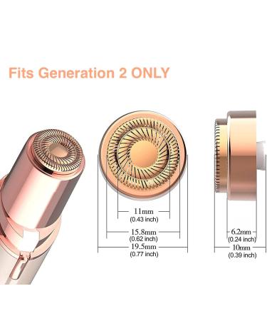 Stouch Generation 2 Double Halo Facial Hair Remover Replacement Heads - 4 Gold Rose Blades for Women's Painless Epilator - As Seen on TV - Buy Online on SooperMarket.com