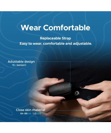 GEOID HS500 Heart Rate Monitor - ANT+/Bluetooth Chest Strap for iOS/Android Apps - Buy Online on SooperMarket.com