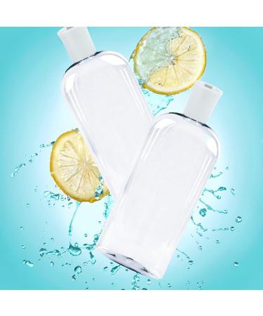 8 oz JND Plastic Squeeze Bottles with Flip Cap - 2 Pack, Leak Proof & Reusable for Travel and Household Use - Ideal for Shampoo, Conditioner, Cleaning Solutions - 473ml - Buy Online on SooperMarket.com