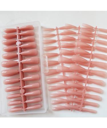 240pc Soft Gel Ballerina Coffin False Nails Set - Full Cover Colored Acrylic Nail Tips for Manicure Decor - Buy Online on SooperMarket.com