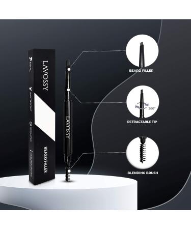 Buy Lavossy Bartf llerstift - Waterproof Beard Pencil for Men | Fill & Define Irregular Beards | Multi-Colored Light Brown - International Shipping Available - Buy Online on SooperMarket.com