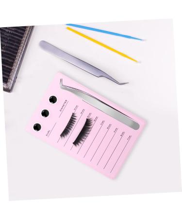 Mikinona Magnetic Eyelash Board Hand Plate Lashes Magnetic False Eyelashes Pallet Holder Eyelash Grafting Supplies Lash Storage Board Eyelash Holder Accessories Acrylic Epoxy Pink 14.3x9.4cm Pink - Buy Online on SooperMarket.com