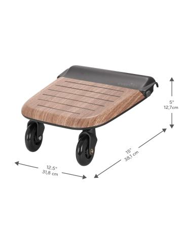 Evenflo Stroller Rider Board - Convenient Riding Option with Non-Skid Surface and Smooth-Ride Wheels - Holds up to 50 Pounds - Easy to Use - No Additional Parts Needed - Buy Online on SooperMarket.com