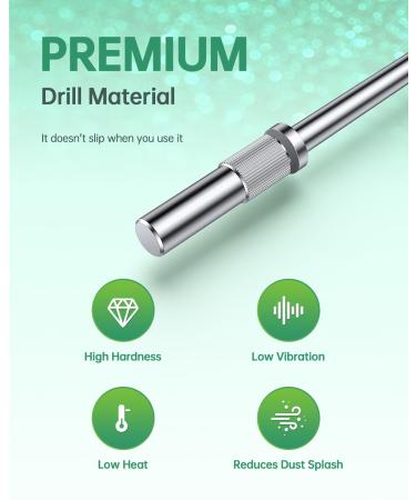 Small Sanding Bands for Nail Drill - 240 Fine Grit 80Pcs Set for Acrylic Nail Gel Removing & Shaping - 3.1mm Mandrel Bit - Green #240 Grit - Buy Online on SooperMarket.com