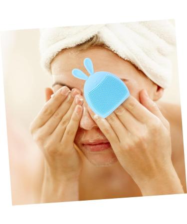 minkissy 32 Pcs Rabbit Ears Facial Brush Lady Facial Brush Skin Care Brush Facial Cleansing Tool Portable Massager Beauty Care Brush Silicone Brush Silica Gel Handheld Miss Light Bluex8pcs 7.5x7.5cmx8pcs - Buy Online on SooperMarket.com