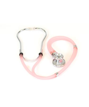 Primacare DS-9295-PK 30" Sprague Rappaport Style Stethoscope for Doctors, Nurses and Medical Students, First Aid Professional Dual Head Cardiology Kit for Men, Women and Pediatric, Pink