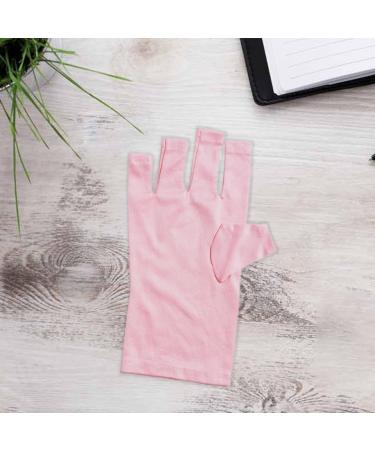 Gel Manicures Glove UV Shield Glove for Gel Manicure Fingerless Nail Glove for Nail Design 2 pairs. - Buy Online on SooperMarket.com