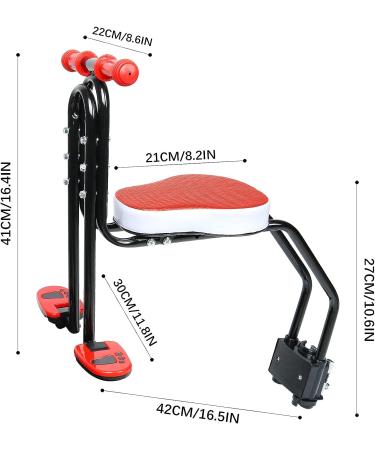 Innolife Child Bike Seat | Front Mounted Bicycle Carrier for 3-6 Years Kids | Foldable Pedals & Handrail Included - Buy Online on SooperMarket.com