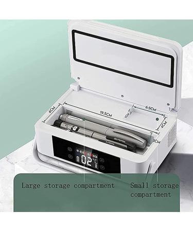 Insulin Cooler Refrigerated Box Mini Drug Constant Temperature Refrigerator Drug Reefer 2-8 for Insulin Serum Eye Drops Storage Champagnegold-220V-Battery*1 Battery*1 Champagnegold - Buy Online on SooperMarket.com