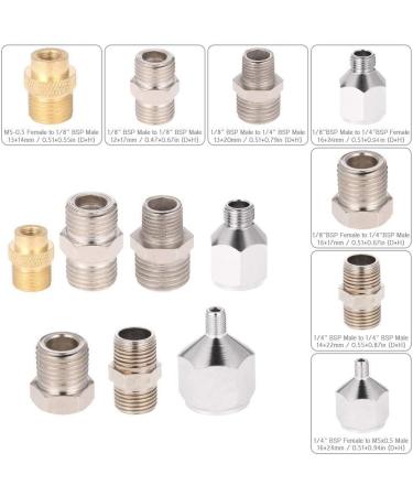 7pcs Professional Airbrush Adaptor Kit for Air Compressor & Hose - Buy Online on SooperMarket.com