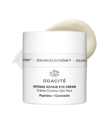 ODACITE Edelweiss Extreme Intense Repair Eye Cream - Anti-Aging Treatment with Carnosine Peptides for Youthful Eyes - Vegan Skincare - Sensitive Skin Friendly - For All Skin Types - 0.51 oz