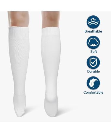 Premium Fencing Socks for Epee Sabre & Foil - Thickened Cotton Unisex Protective Gear White - Buy Online on SooperMarket.com