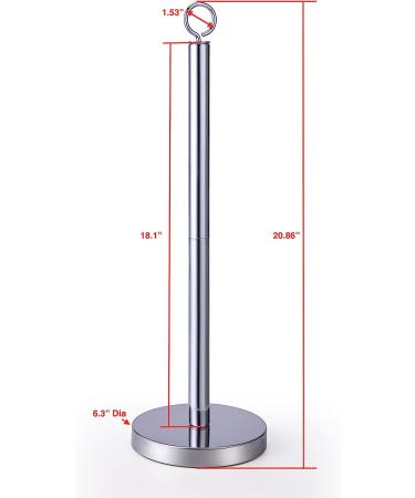 SunnyPoint Elite Sturdy Stainless Steel Toilet Paper Roll Holder - Holds 4 Rolls - 21.5 Height - Buy Online on SooperMarket.com