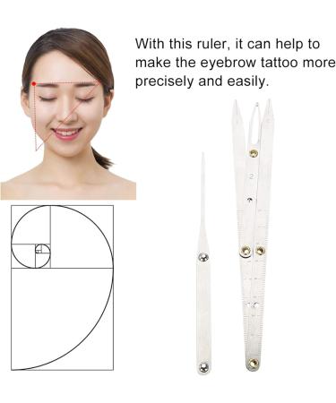 Golden Ratio Calipers Makeup Caliper Three Point Positioning Balance Ruler Eyebrow Measure Ruler Permanent Makeup Measuring Tool - Buy Online on SooperMarket.com