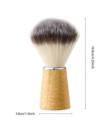 Magideal Men's Razor Brush - Nylon Synthetic Bristles & Bamboo Grip | Perfect Gift for Dad Men & Friends - Buy Online on SooperMarket.com