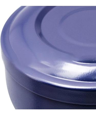 Beard Soap Cream Bowl Stainless Steel Shaving Soap Bowl with Lid Washable Multi Functional Trimming Foaming Soap Bowl Blue for Men Easy to Lather Wet Shave - Buy Online on SooperMarket.com