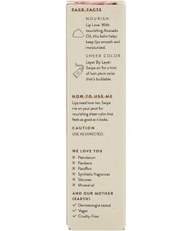 Tinted Lip Balm - Plum Drop by Honest for Women - 0.141 oz Lip Balm - Buy Online on SooperMarket.com