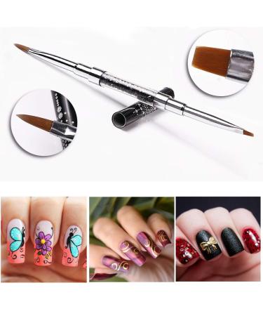 Kalolary 3PCs Acrylic Nail Brushes - Perfect Gel Nail Art & Design Accessories for Professional Nail Care - Buy Online on SooperMarket.com