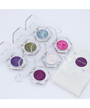 Holographic Glitter Eyeshadows Highly Colored Eye Shadow Multichrome Eyeshadows Makeup Cosmetics Eye Shadow Plate Multi-Dimensional Eye Makeup Eyeshadow for Women Girls 1pcs # 02 - Buy Online on SooperMarket.com