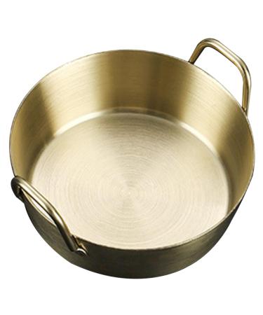 Alipis Amphora Snack Plate Tomato Stainless Steel Round re-usable 13.7x12.2CM Gold