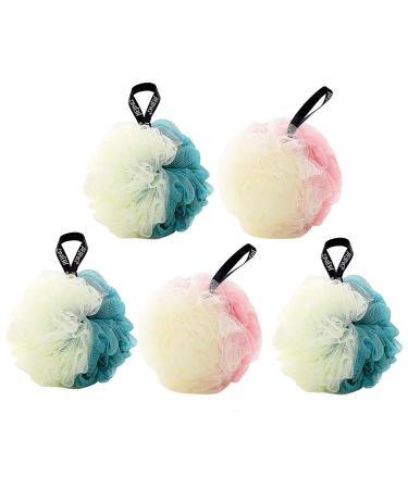 5pcs Exfoliater Exfoliante Clean Scrubber for Body Kid Body Wash Shower Ball Bathroom Accessories Korean Version Bath Flower Bouquet Bath Ball Child