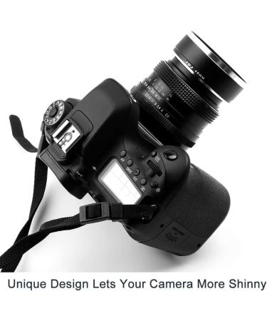 52mm Metal Standard Lens Hood Sunshade + Lens Cap for Canon Nikon Sony - Includes Cleaning Cloth - Buy Online on SooperMarket.com