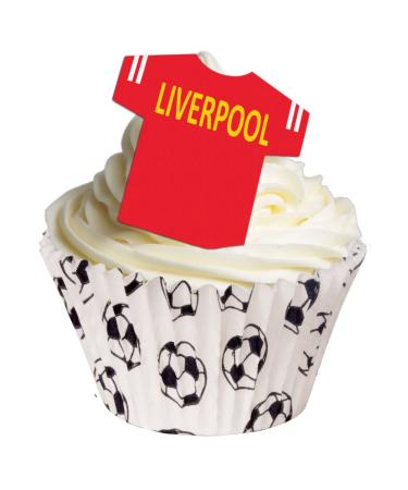 12 Edible Football Shirts- Liverpool