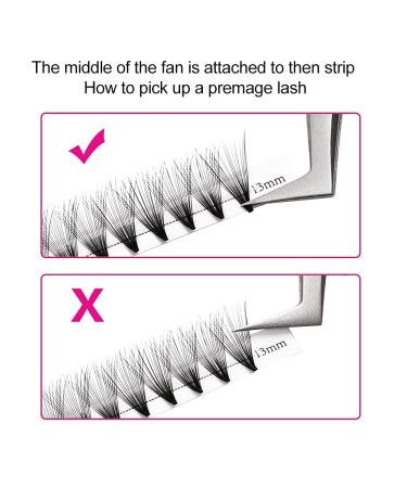 20D Volume Eyelash Extensions - 0.07mm D Curl Mixed Lengths 8-14mm | Artificial Lashes (1 Pack) - Buy Online on SooperMarket.com