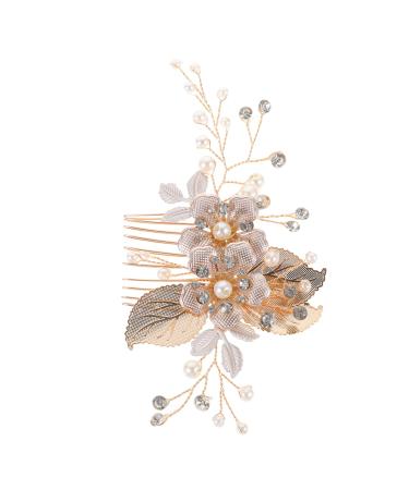 FOYTOKI Hair Comb Wedding Hair Clip Hanfu Hair Accessories Bride Hair Accessories Flower Hair Accessories Fairy Jewelry for Women Aesthetic Hair Accessories Hair Styling Accessories