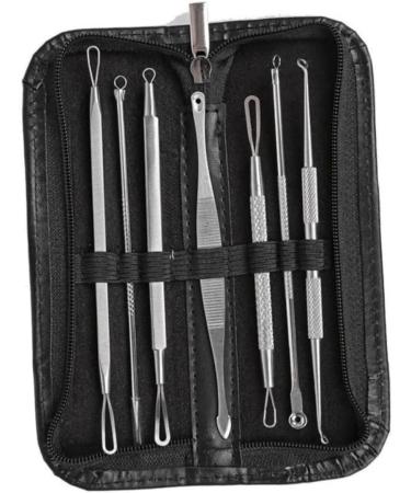 PLAFOPE 14 Pcs Blackhead Removal Extractor Tools Comedone Extractor Blackhead Extractor Silver - Buy Online on SooperMarket.com